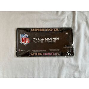 Minnesota Vikings Metal License Plate Frame New